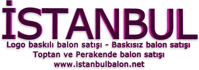 istanbul logo baskılı balon